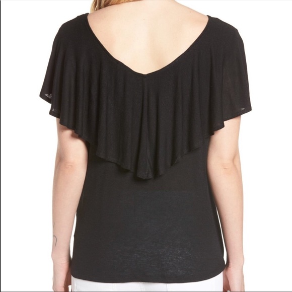 Bobeau Reversible Ruffle Top - Picture 4 of 6
